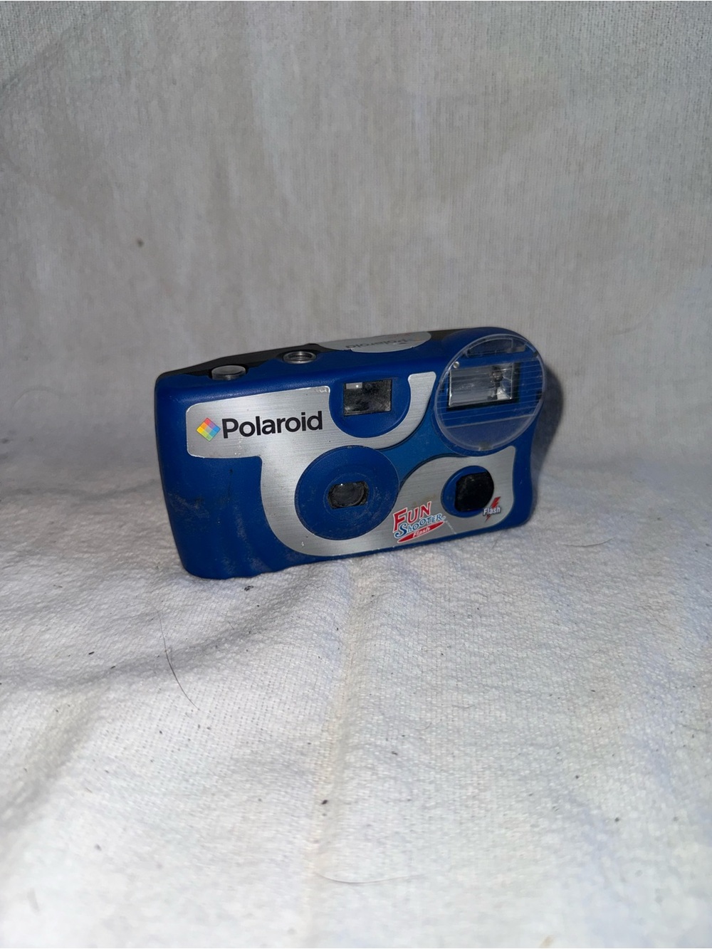 Polaroid Blue and Silver Fun Shooter Flash Disposable Point-and-Shoot Camera